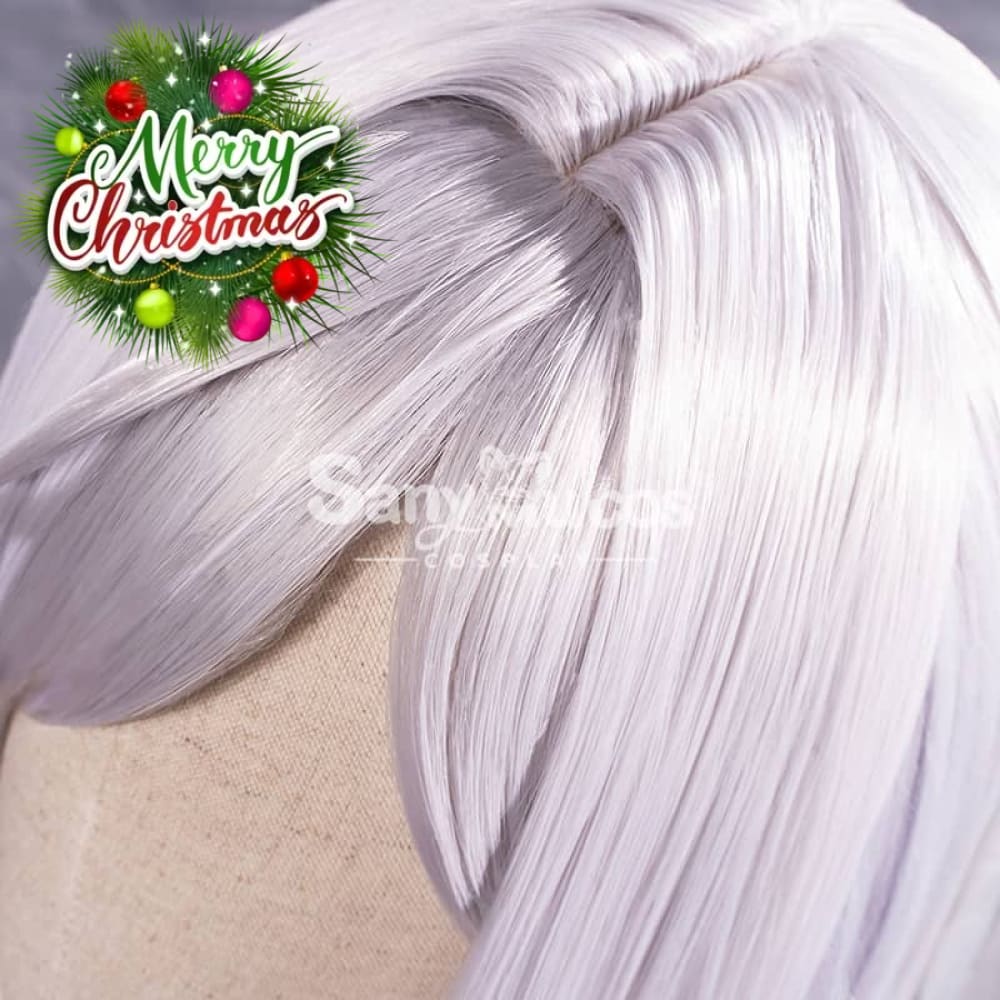 【In Stock】Game Genshin Impact Shenhe Long Highlight Grey Blue Gradient Cosplay Wig Wigs