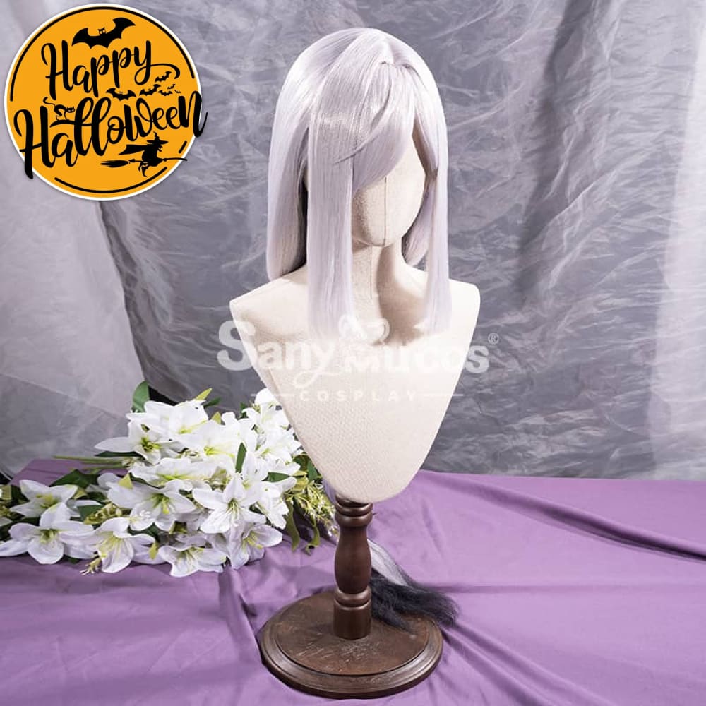 【In Stock】Game Genshin Impact Shenhe Long Highlight Grey Blue Gradient Cosplay Wig Wigs