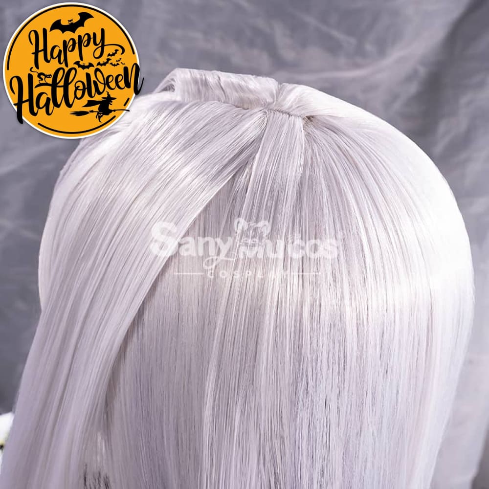 【In Stock】Game Genshin Impact Shenhe Long Highlight Grey Blue Gradient Cosplay Wig Wigs