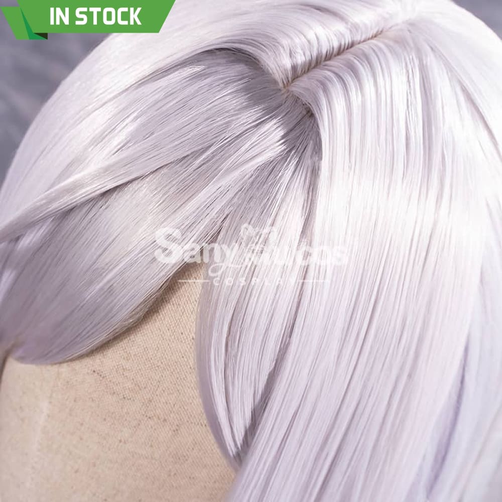 【In Stock】Game Genshin Impact Shenhe Long Highlight Grey Blue Gradient Cosplay Wig Wigs