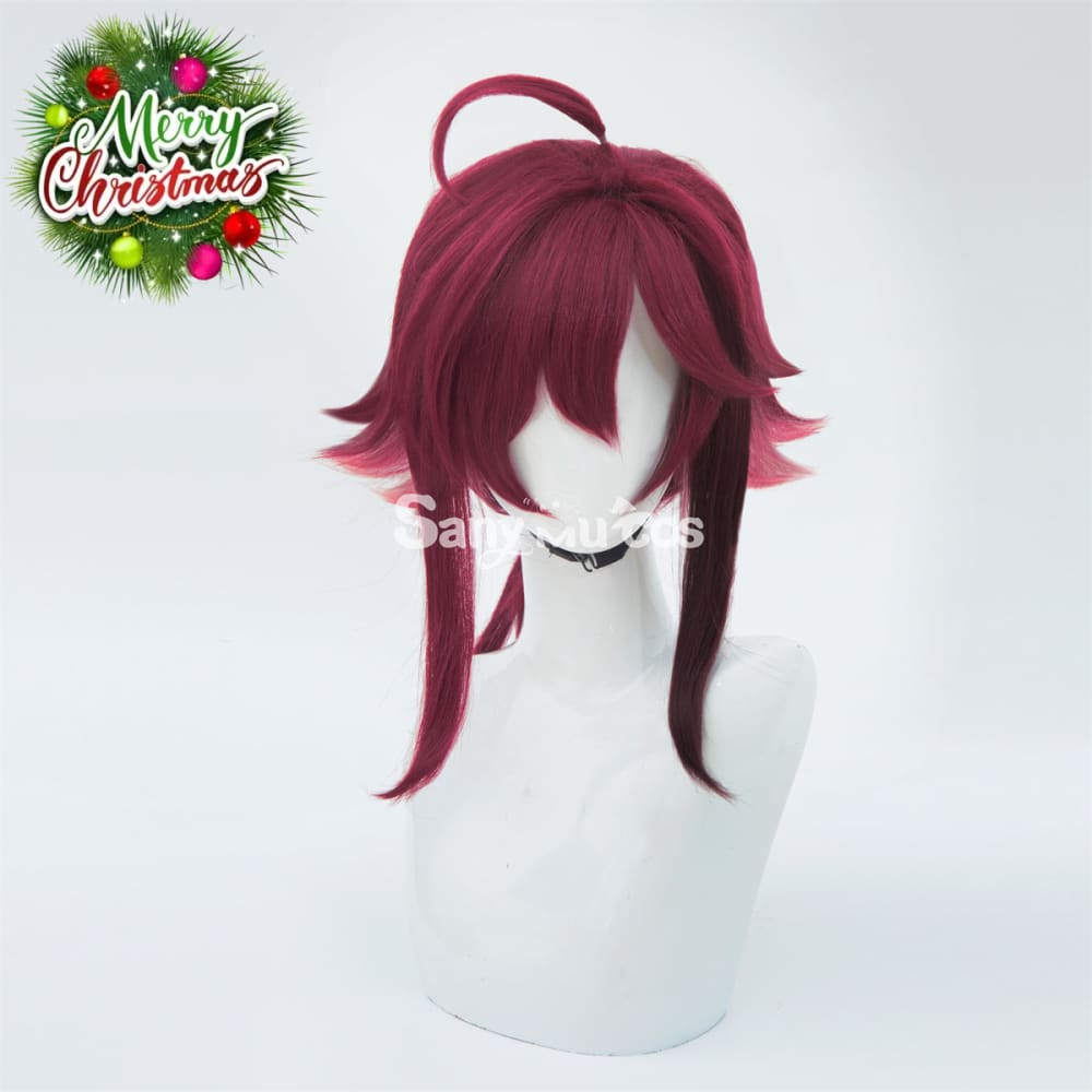 Game Genshin Impact Shikanoin Heizou Middle Rose Golden Cosplay Wig