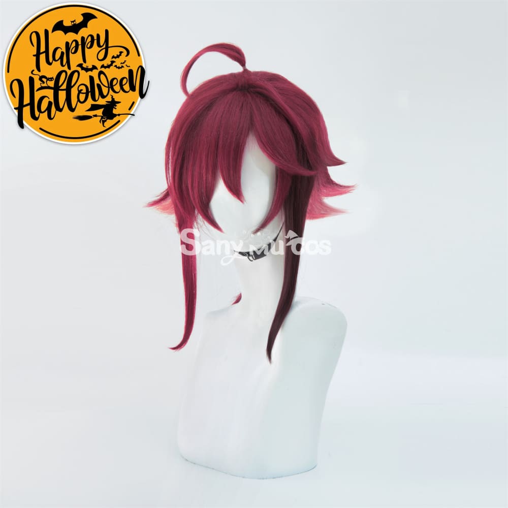 Game Genshin Impact Shikanoin Heizou Middle Rose Golden Cosplay Wig