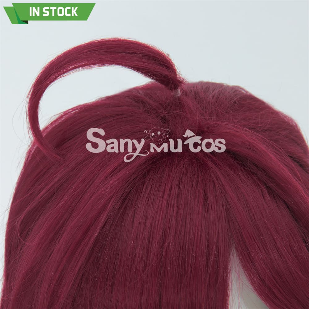 【In Stock】Game Genshin Impact Shikanoin Heizou Red Medium Cosplay Wig Wigs