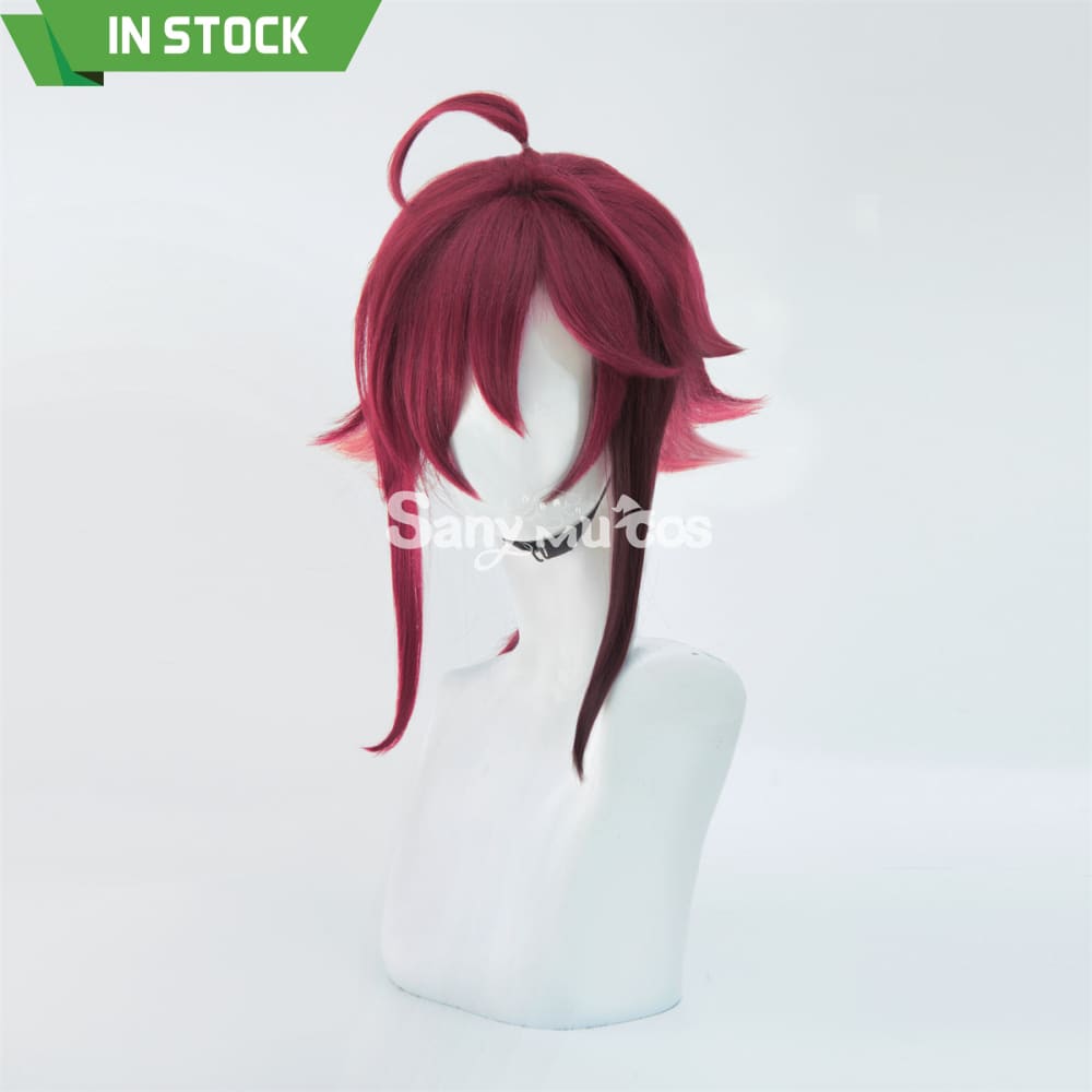 Game Genshin Impact Shikanoin Heizou Middle Rose Golden Cosplay Wig