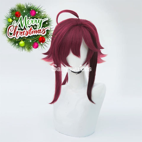 Game Genshin Impact Shikanoin Heizou Middle Rose Golden Cosplay Wig