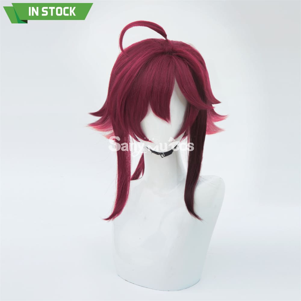 Game Genshin Impact Shikanoin Heizou Middle Rose Golden Cosplay Wig