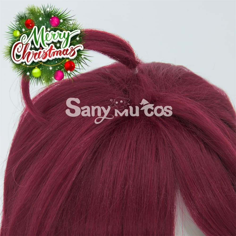 【In Stock】Game Genshin Impact Shikanoin Heizou Red Medium Cosplay Wig Wigs