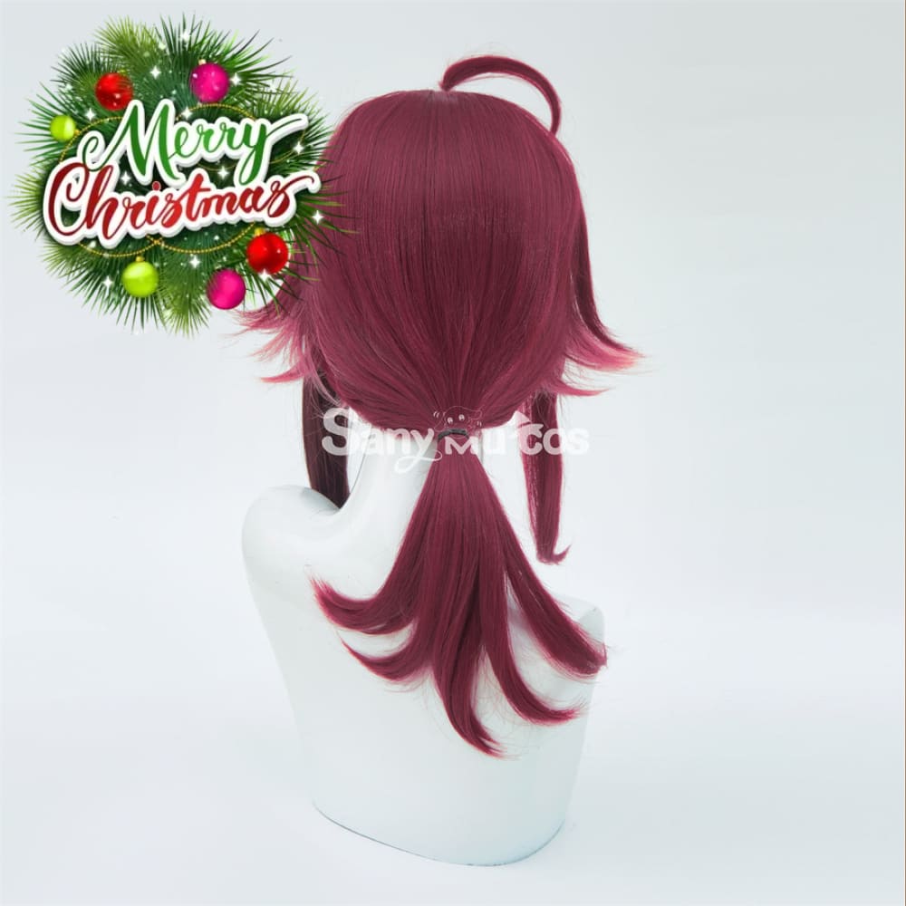 Game Genshin Impact Shikanoin Heizou Middle Rose Golden Cosplay Wig