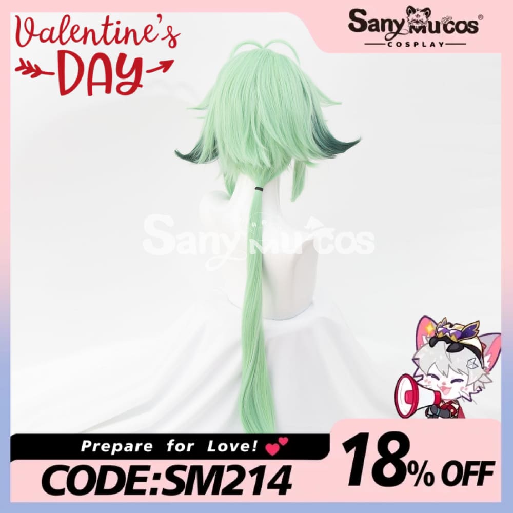 Game Genshin Impact Sucrose Wigs Light Green Fluffy Cosplay Wigs