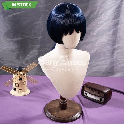 【In Stock】Game Genshin Impact The Wanderer Scaramouche Kunikuzushi Purple Short Cosplay Wig Wigs