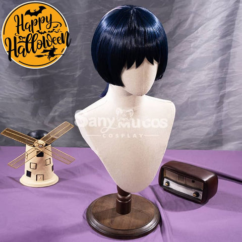 【In Stock】Game Genshin Impact The Wanderer Scaramouche Kunikuzushi Purple Short Cosplay Wig Wigs