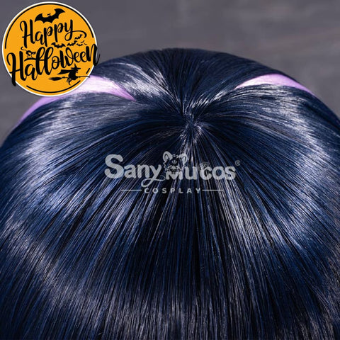 【In Stock】Game Genshin Impact The Wanderer Scaramouche Kunikuzushi Purple Short Cosplay Wig Wigs