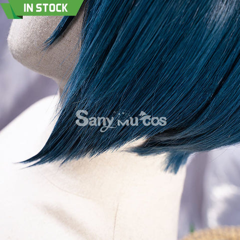 Game Genshin Impact Xingqiu Cosplay Wig Short Blue