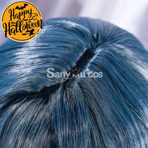 Game Genshin Impact Xingqiu Cosplay Wig Short Blue