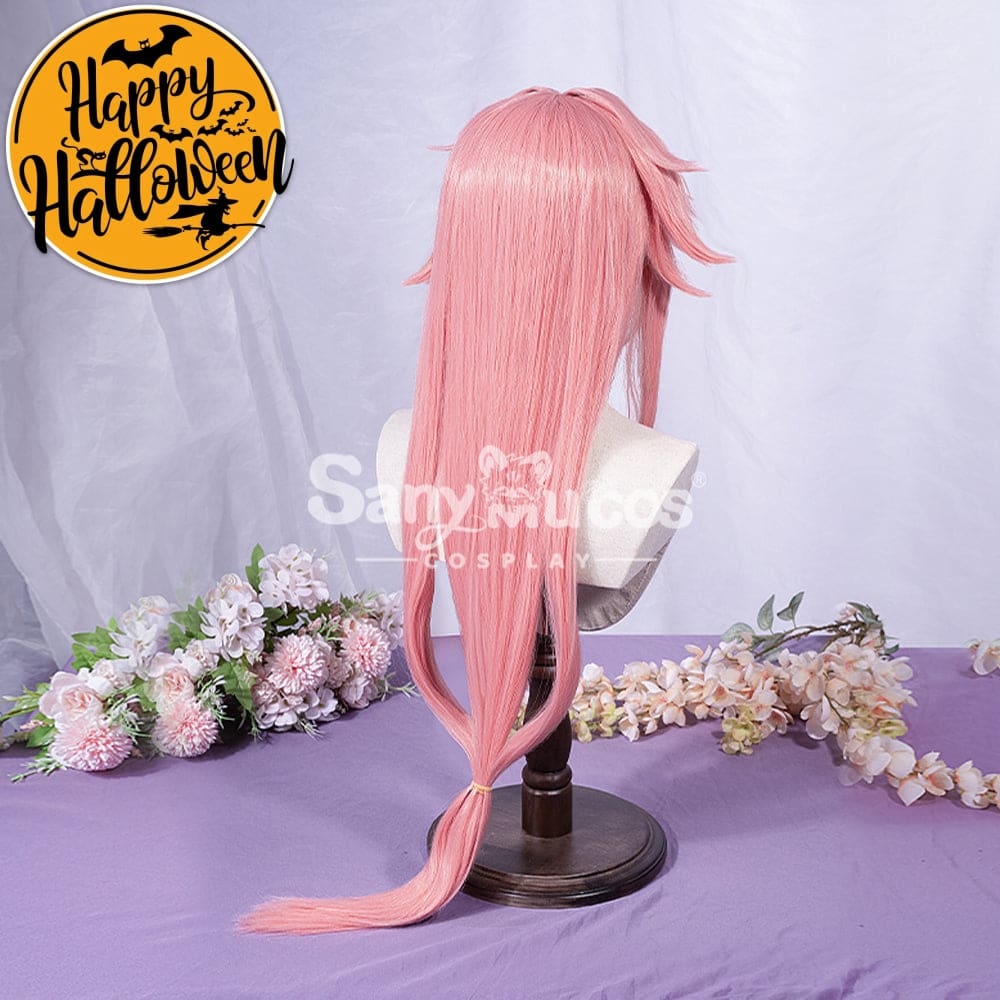 【In Stock】Game Genshin Impact Yae Miko Cosplay Pink Long Wig Wigs
