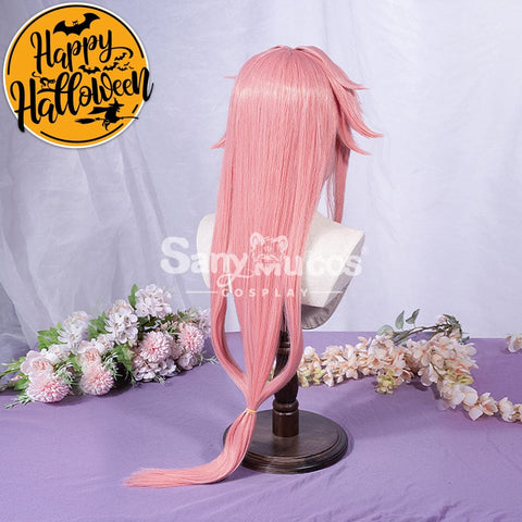 【In Stock】Game Genshin Impact Yae Miko Cosplay Pink Long Wig Wigs