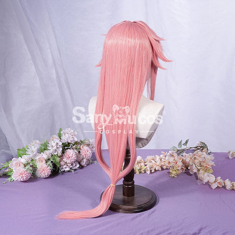 【In Stock】Game Genshin Impact Yae Miko Cosplay Pink Long Wig Wigs