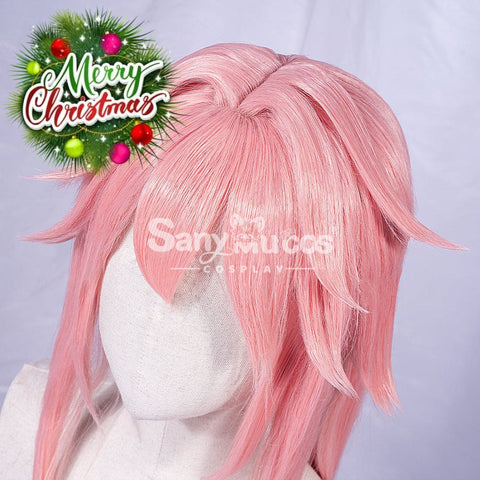 【In Stock】Game Genshin Impact Yae Miko Cosplay Pink Long Wig Wigs