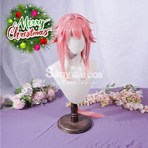 【In Stock】Game Genshin Impact Yae Miko Cosplay Pink Long Wig Wigs