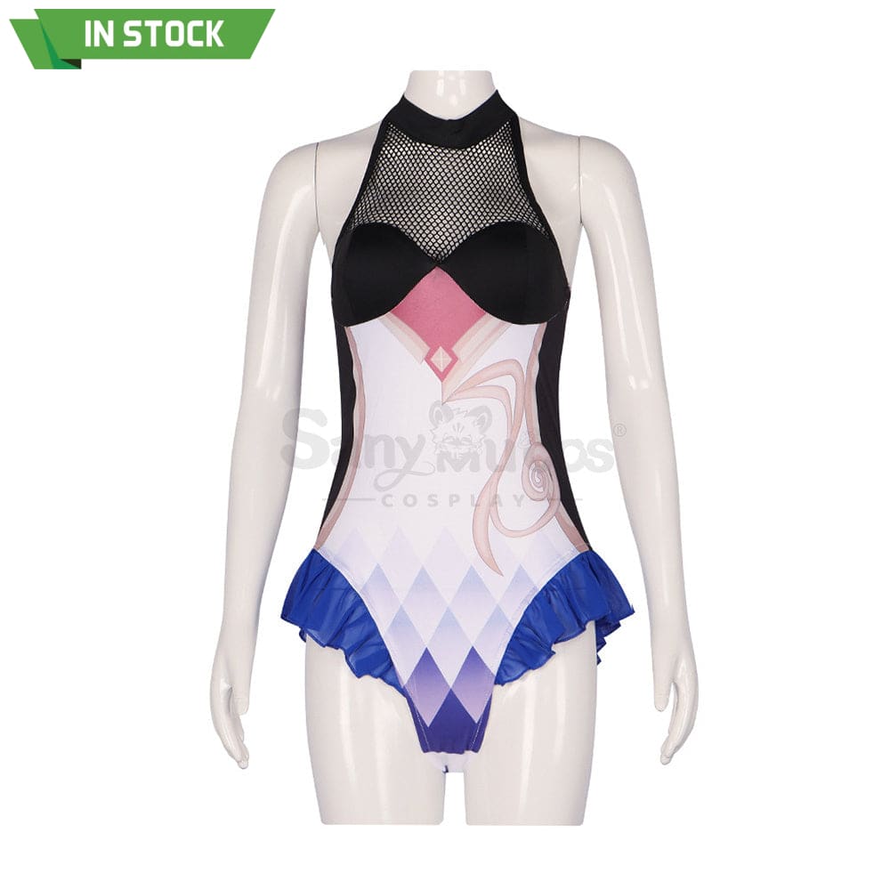 【In Stock】Game Genshin Impact Yae Miko Derivative Swimsuits For Women Swimwear Sexy Bathing