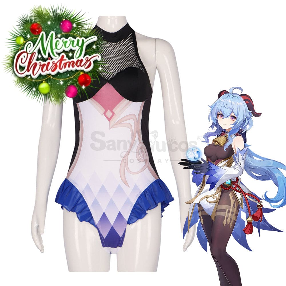 【In Stock】Game Genshin Impact Yae Miko Derivative Swimsuits For Women Swimwear Sexy Bathing