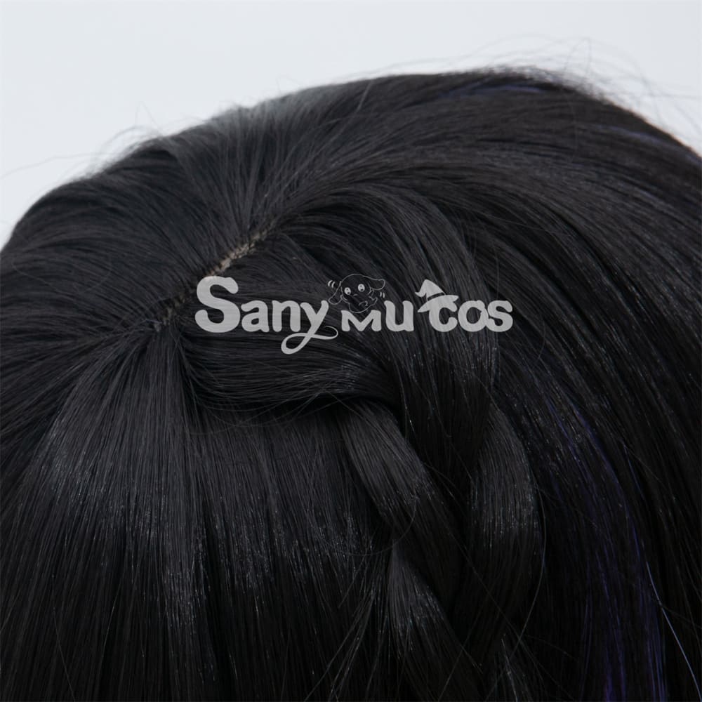 Game Genshin Impact Yelan Cosplay Wig Blue Short Wig