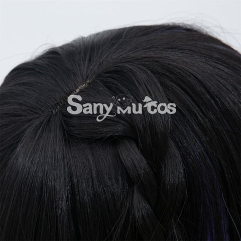 Game Genshin Impact Yelan Cosplay Wig Blue Short Wig