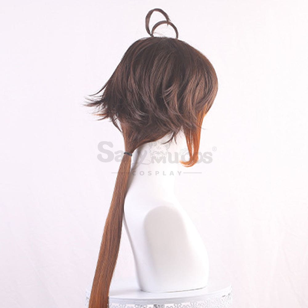 【In Stock】Game Genshin Impact Zhongli Vago Mundo Brown Gradient Long Cosplay Wig Wigs