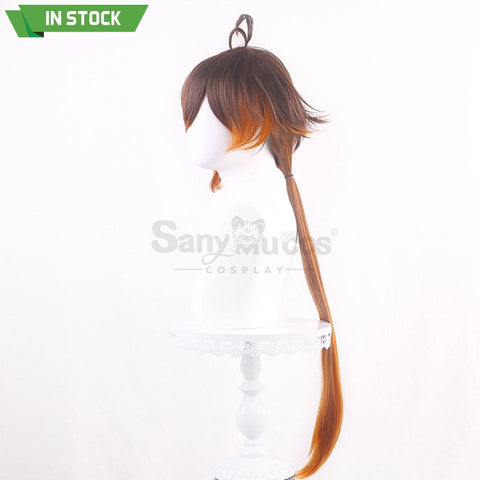 【In Stock】Game Genshin Impact Zhongli Vago Mundo Brown Gradient Long Cosplay Wig Wigs