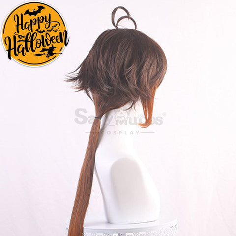 【In Stock】Game Genshin Impact Zhongli Vago Mundo Brown Gradient Long Cosplay Wig Wigs