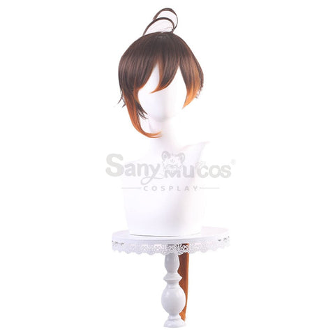 【In Stock】Game Genshin Impact Zhongli Vago Mundo Brown Gradient Long Cosplay Wig Wigs