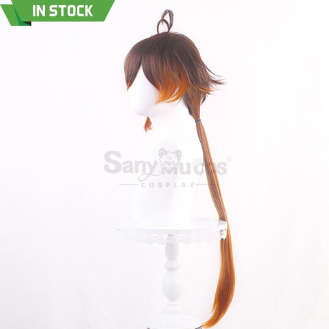 【In Stock】Game Genshin Impact Zhongli Vago Mundo Brown Gradient Long Cosplay Wig Wigs