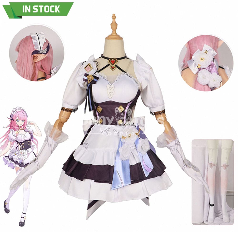 【In Stock】Game Honkai Impact 3Rd Cosplay Elysia Maid Suit Costume Plus Size Costumes