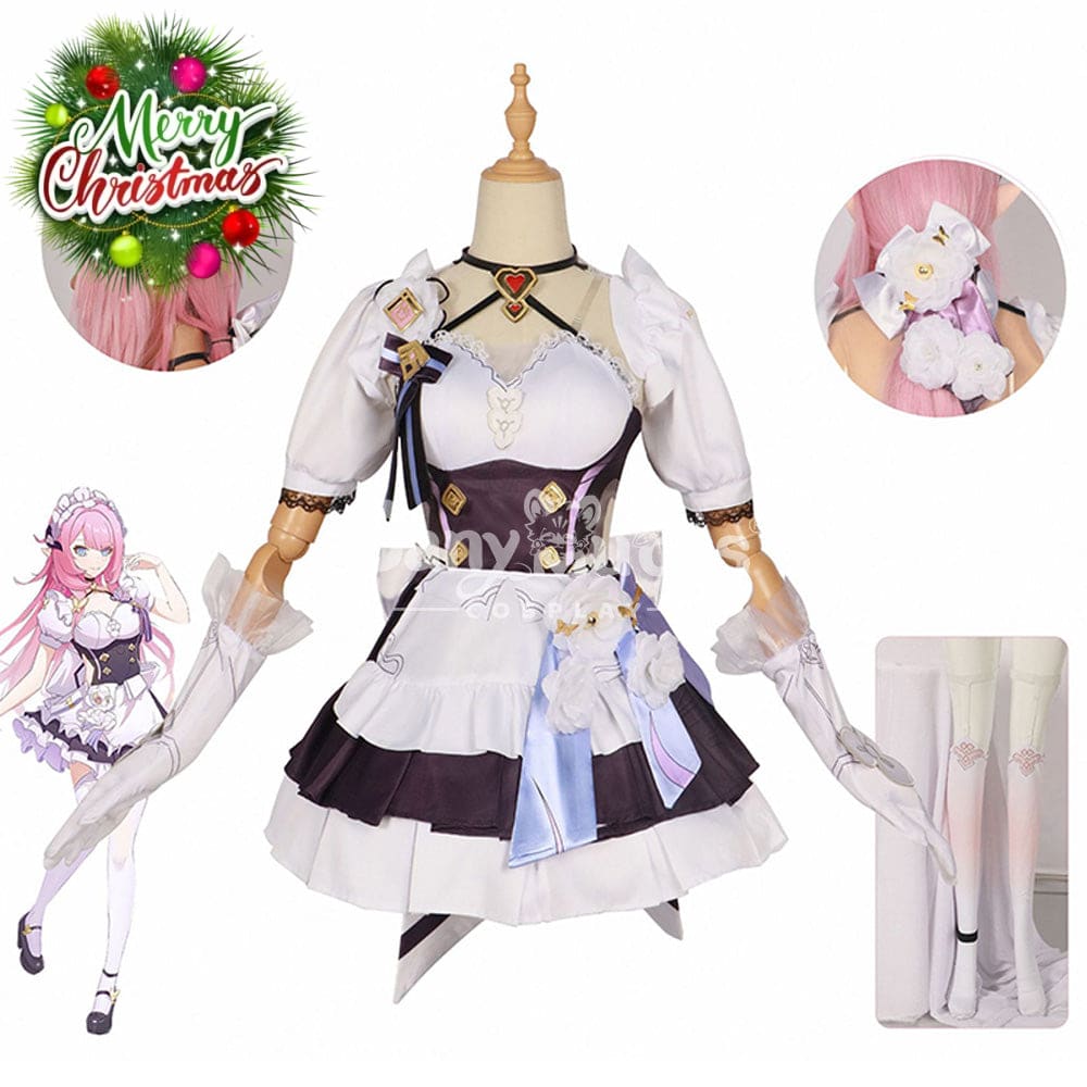 【In Stock】Game Honkai Impact 3Rd Cosplay Elysia Maid Suit Costume Plus Size Costumes