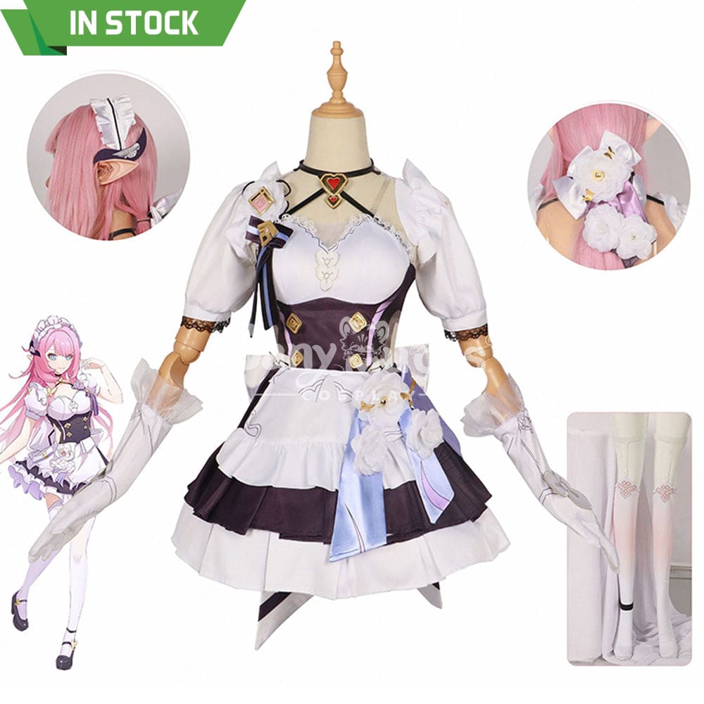 【In Stock】Game Honkai Impact 3Rd Cosplay Elysia Maid Suit Costume Plus Size Costumes