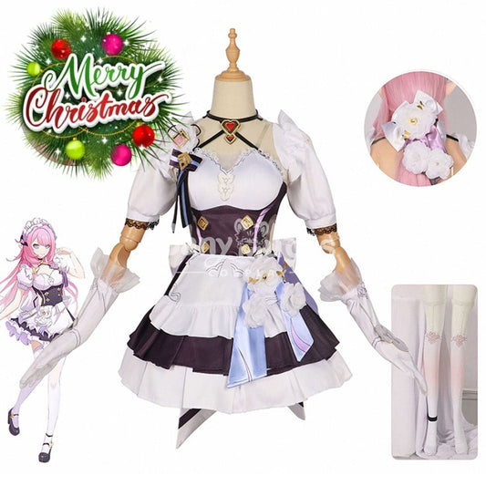 【In Stock】Game Honkai Impact 3Rd Cosplay Elysia Maid Suit Costume Plus Size Costumes 1000