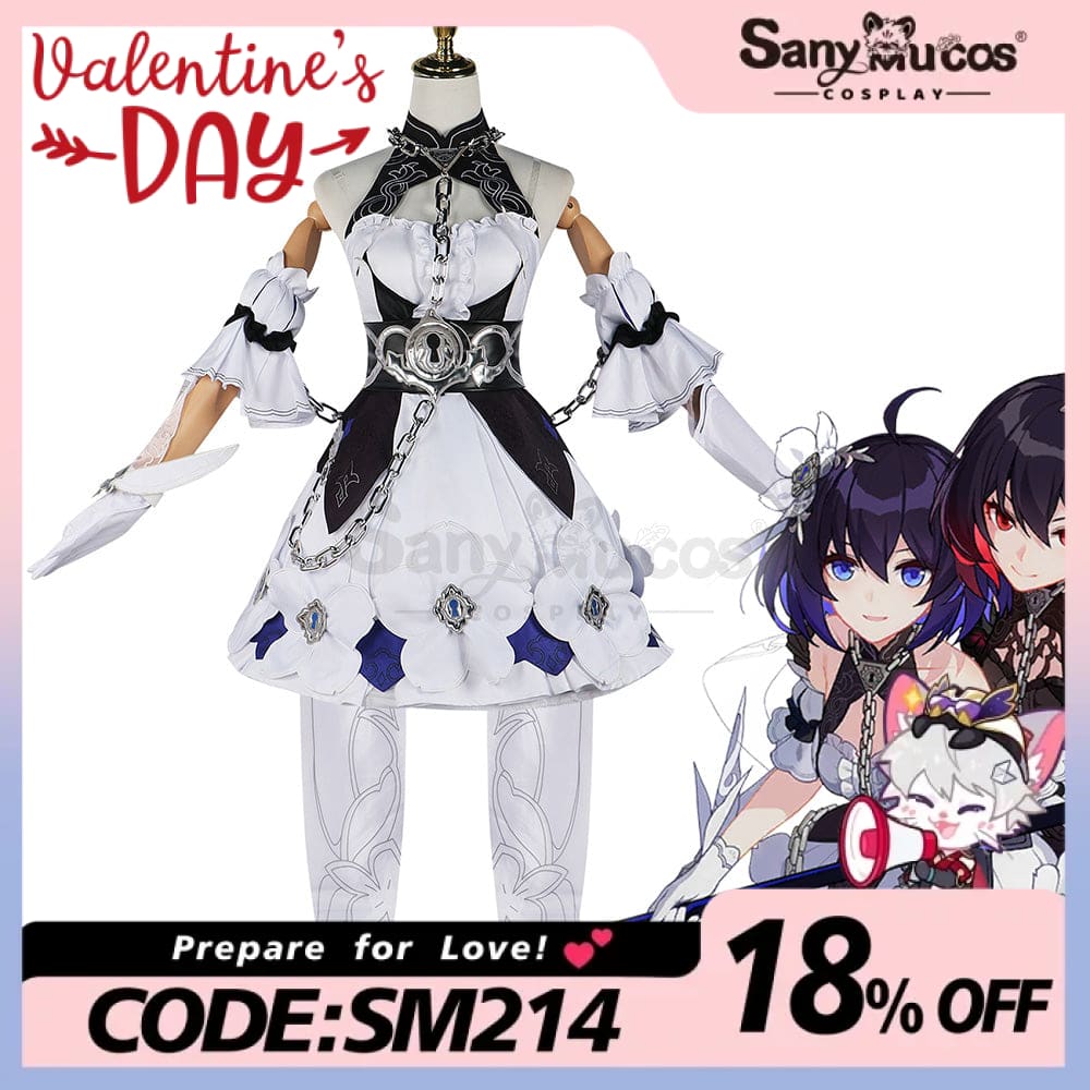 【In Stock】Game Honkai Impact 3Rd Cosplay Stygian Nymph Seele White Costume Costumes