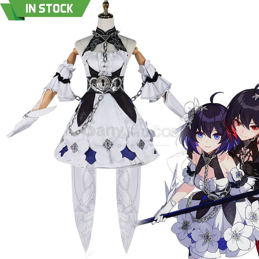 【In Stock】Game Honkai Impact 3Rd Cosplay Stygian Nymph Seele White Costume Costumes 1000