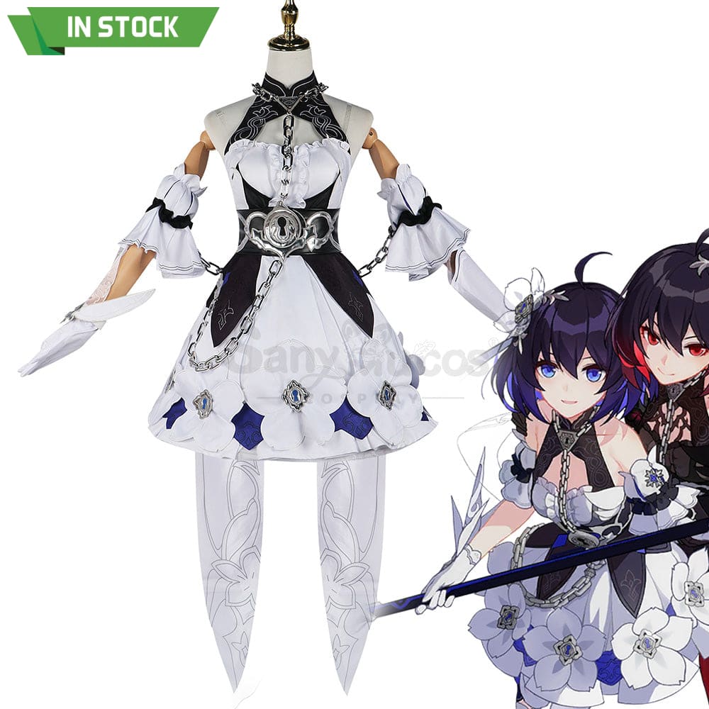 【In Stock】Game Honkai Impact 3Rd Cosplay Stygian Nymph Seele White Costume Costumes