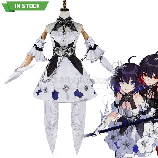 【In Stock】Game Honkai Impact 3Rd Cosplay Stygian Nymph Seele White Costume Costumes 1000