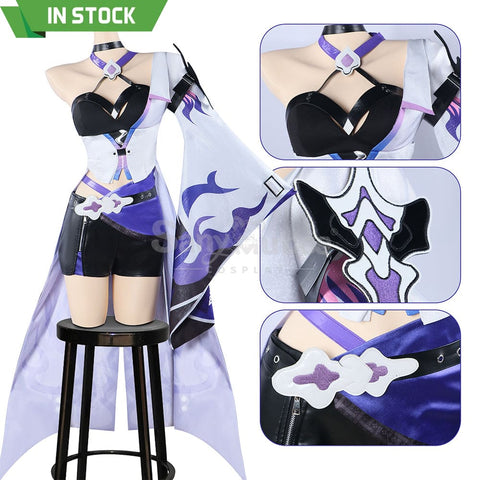 【In Stock】Game Honkai: Star Rail Cosplay Acheron Costume Plus Size Costumes