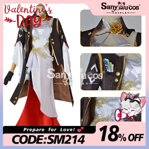 【In Stock】Game Honkai: Star Rail Cosplay Astral Express Himeko Costume Plus Size Costumes