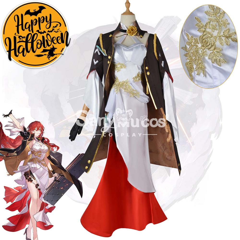 【In Stock】Game Honkai: Star Rail Cosplay Astral Express Himeko Costume Plus Size Costumes