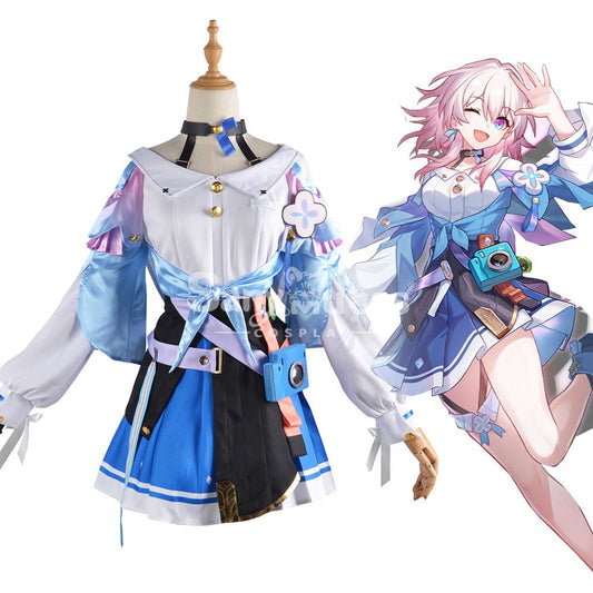 【In Stock】Game Honkai: Star Rail Cosplay Astral Express March 7Th Costume Costumes 1000