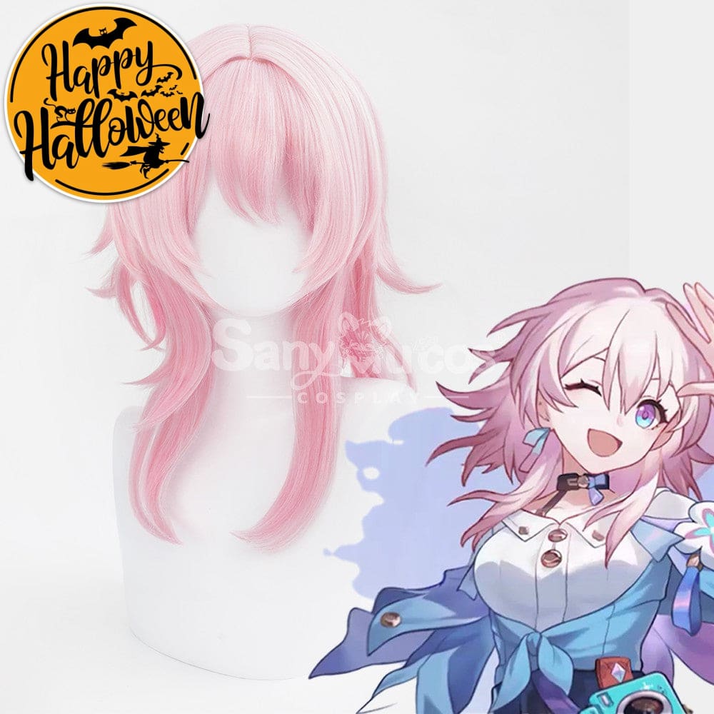 【In Stock】Game Honkai: Star Rail Cosplay Astral Express March 7Th Wig Wigs