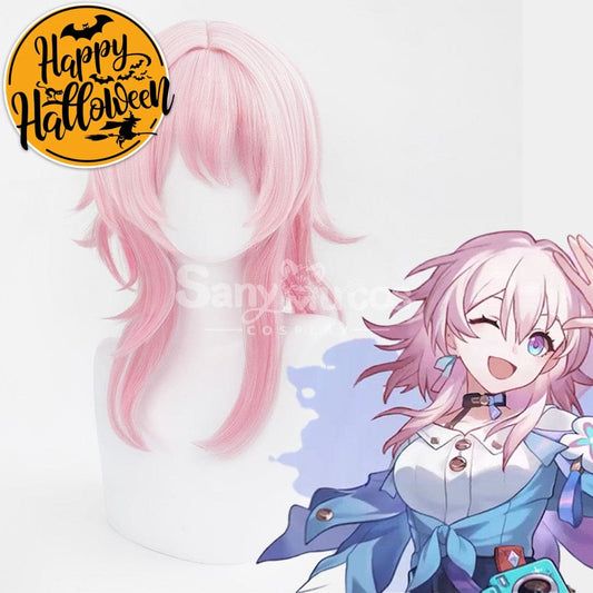 【In Stock】Game Honkai: Star Rail Cosplay Astral Express March 7Th Wig Wigs 1000