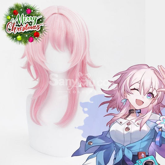 【In Stock】Game Honkai: Star Rail Cosplay Astral Express March 7Th Wig Wigs 1000