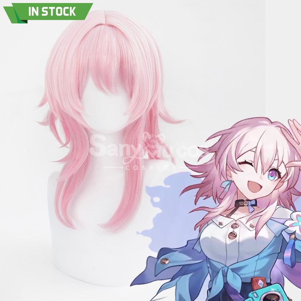 【In Stock】Game Honkai: Star Rail Cosplay Astral Express March 7Th Wig Wigs