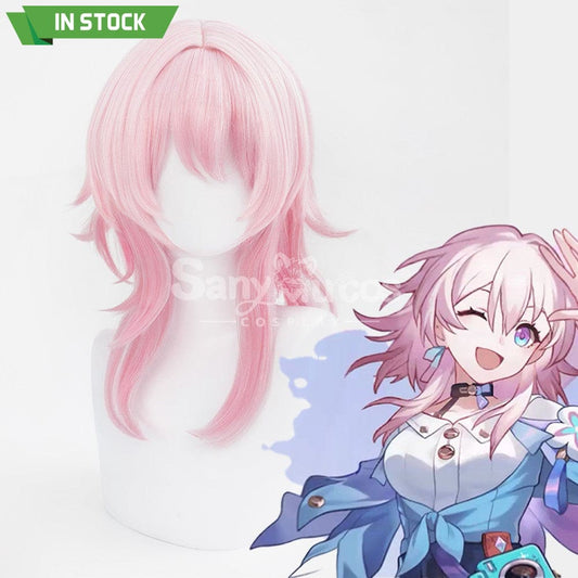 【In Stock】Game Honkai: Star Rail Cosplay Astral Express March 7Th Wig Wigs 1000