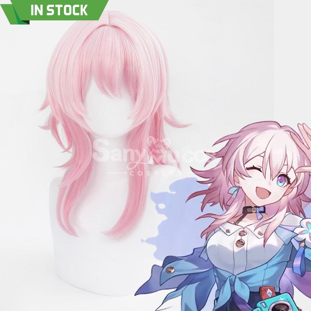 【In Stock】Game Honkai: Star Rail Cosplay Astral Express March 7Th Wig Wigs